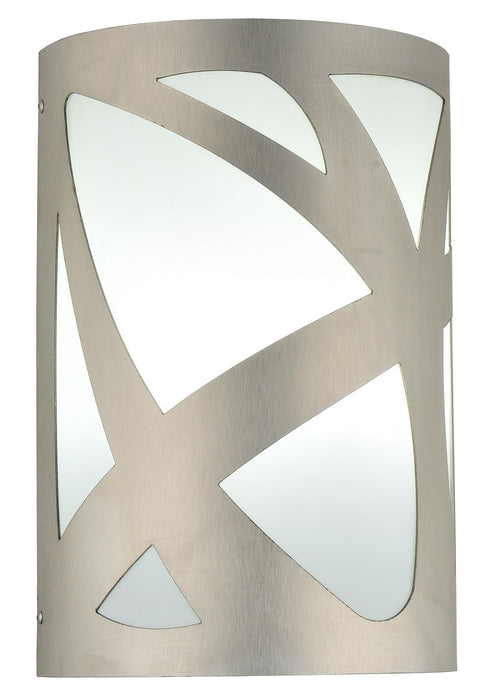 Meyda Tiffany 241879 Two Light Wall Sconce, Brushed Stainless Steel