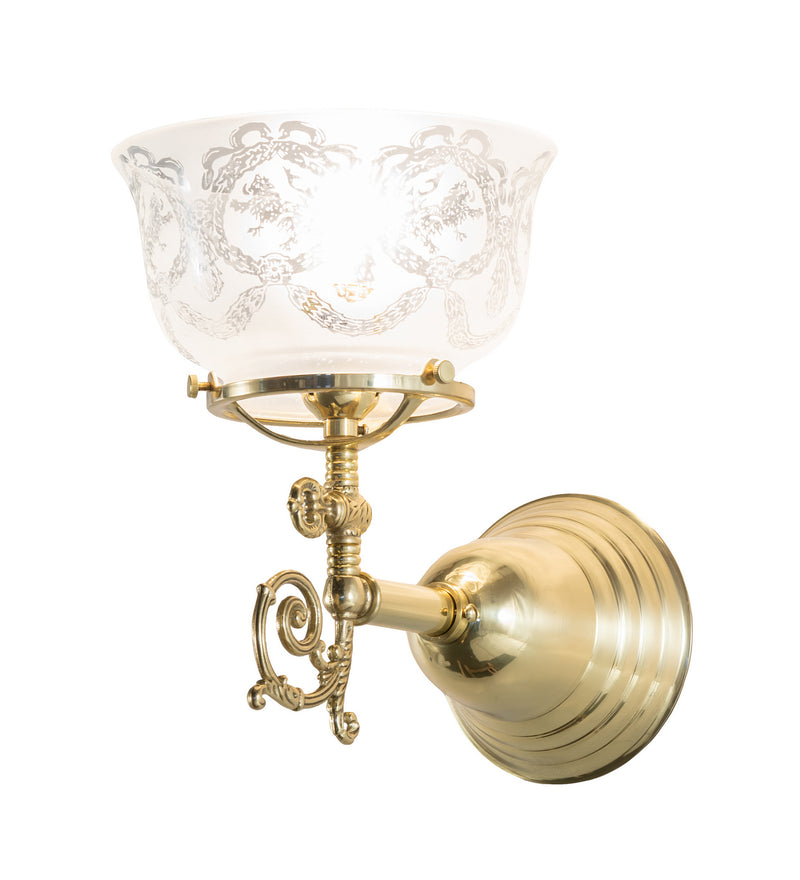 Meyda Tiffany 241972 One Light Wall Sconce, Polished Brass