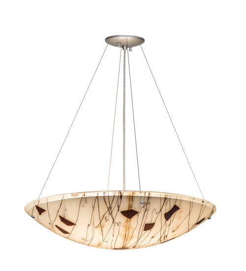 Meyda Tiffany 242034 Four Light Pendant, Nickel
