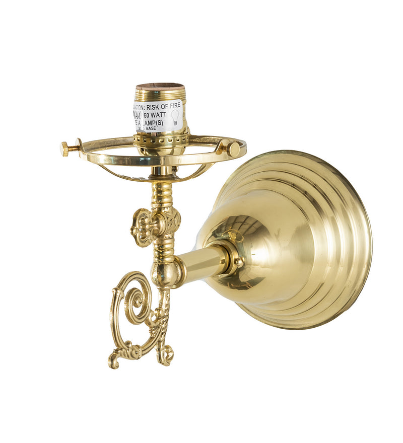 Meyda Tiffany 242045 One Light Wall Sconce Hardware, Polished Brass