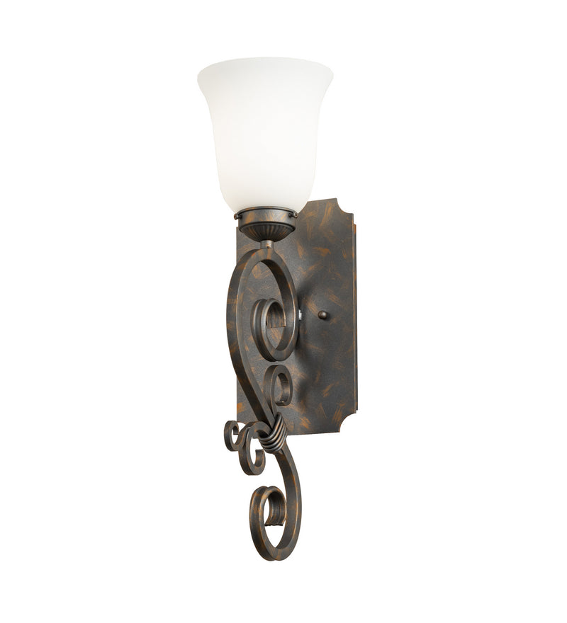 Meyda Tiffany 242050 One Light Wall Sconce, French Bronze