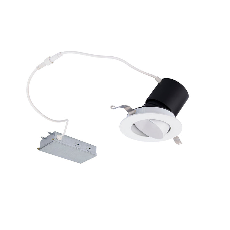 W.A.C. Lighting R3HRAR-F9CS-WT LED Remodel Adjustable, White