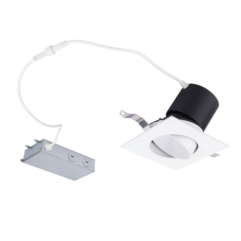 W.A.C. Lighting R3HSAR-F9CS-WT LED Remodel Adjustable, White