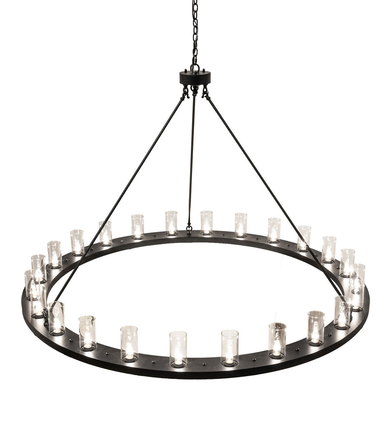 Meyda Tiffany 242137 24 Light Chandelier, Textured Black