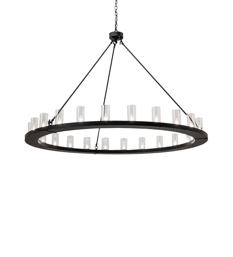 Meyda Tiffany 242137 24 Light Chandelier, Textured Black