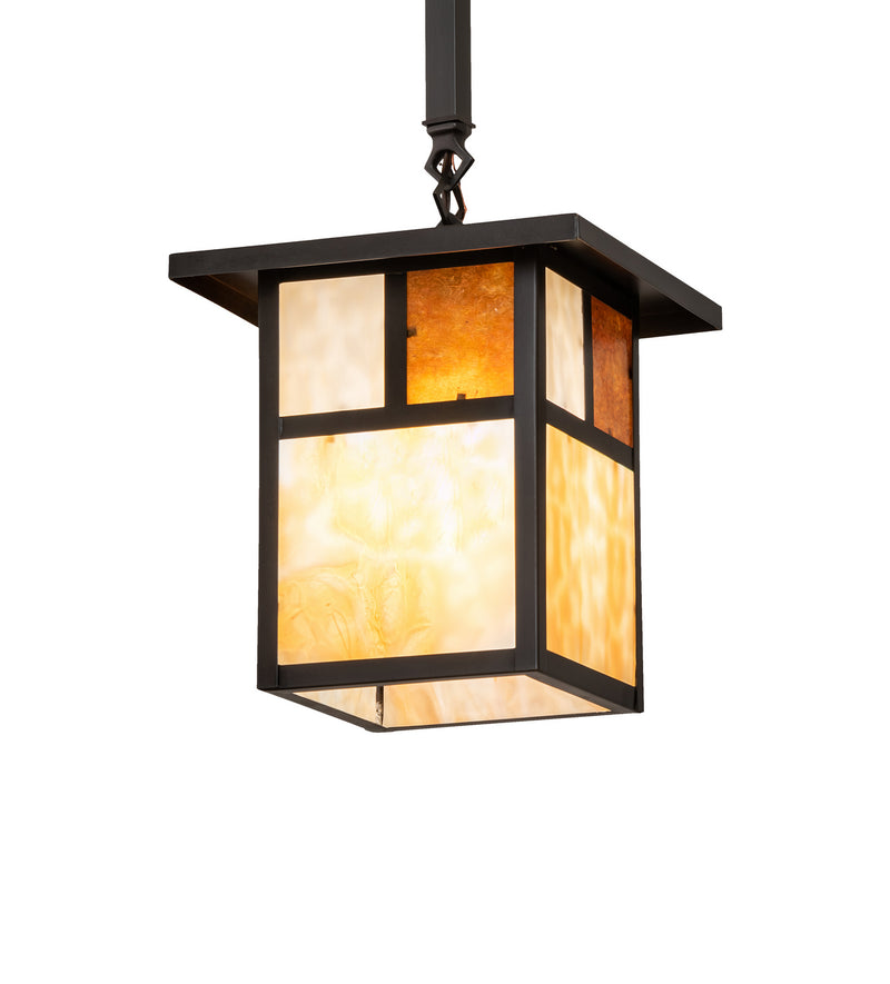Meyda Tiffany 242502 One Light Pendant, Craftsman Brown