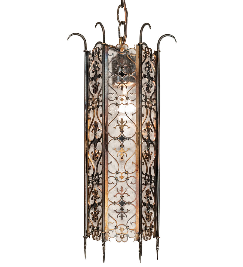 Meyda Tiffany 242556 One Light Mini Pendant, Hand Rubbed Iron