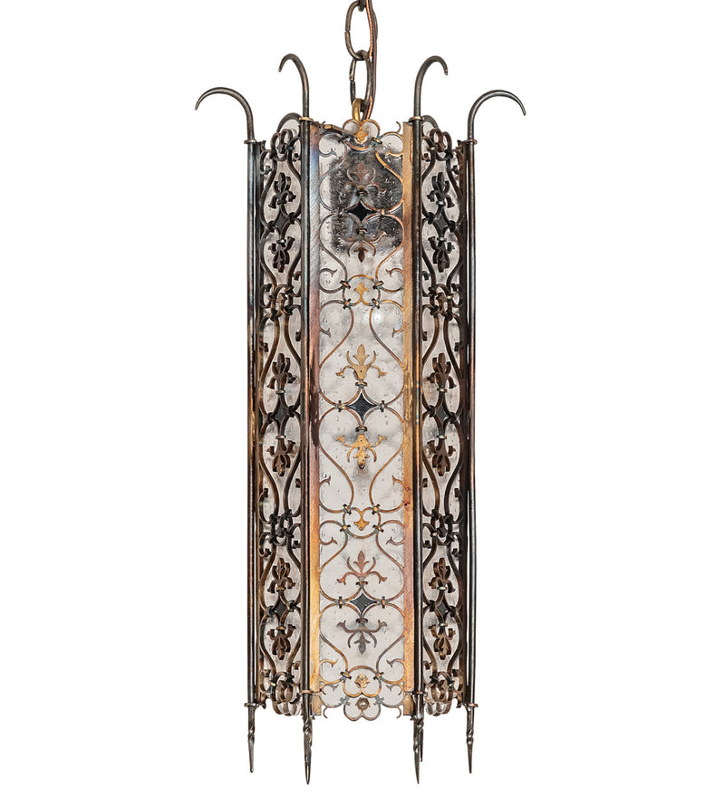 Meyda Tiffany 242556 One Light Mini Pendant, Hand Rubbed Iron