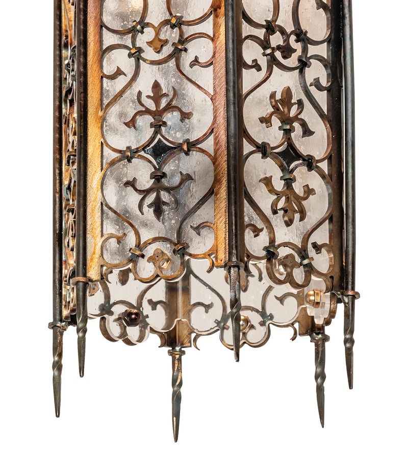 Meyda Tiffany 242556 One Light Mini Pendant, Hand Rubbed Iron