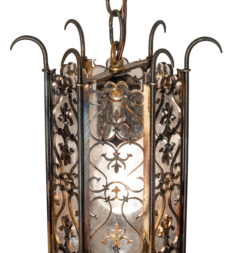 Meyda Tiffany 242556 One Light Mini Pendant, Hand Rubbed Iron