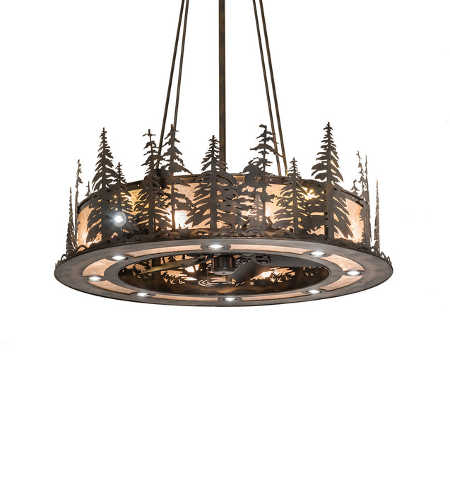 Meyda Tiffany 242619 20 Light Chandel-Air, Dark Burnished Antique Copper