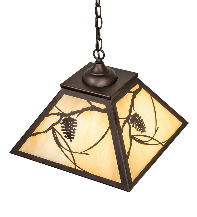 Meyda Tiffany 242639 Two Light Pendant, Mahogany Bronze