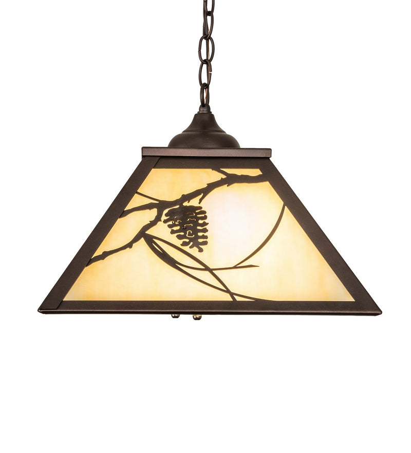 Meyda Tiffany 242639 Two Light Pendant, Mahogany Bronze