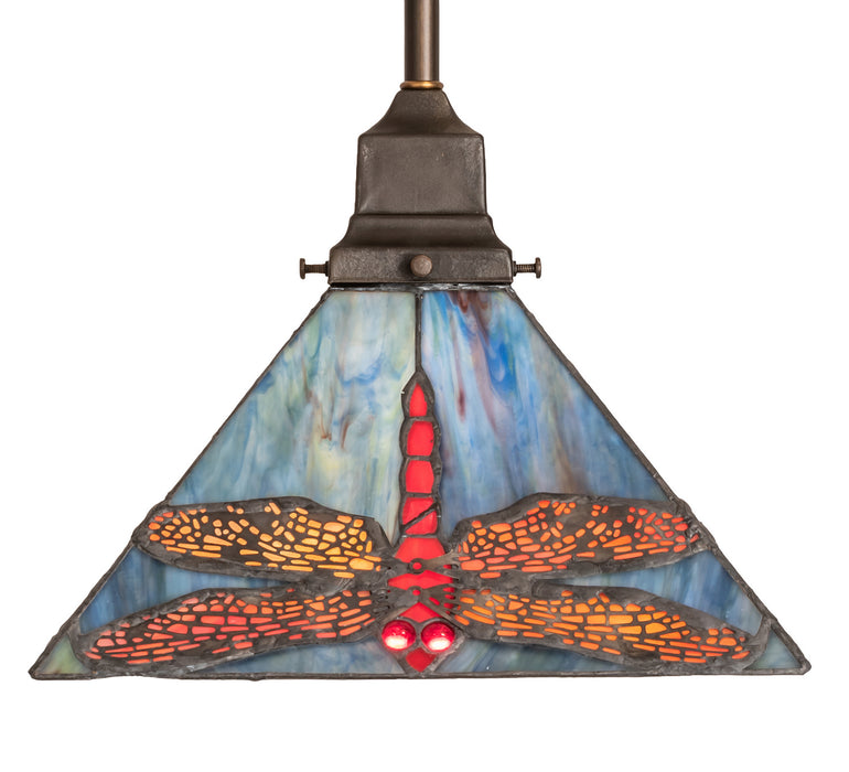 Meyda Tiffany 242746 One Light Pendant, Mahogany Bronze