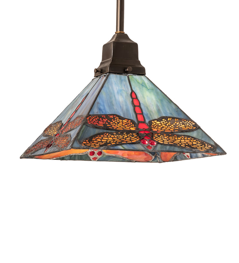 Meyda Tiffany 242746 One Light Pendant, Mahogany Bronze
