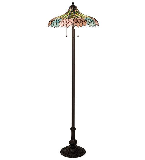 Meyda Tiffany 242789 Three Light Floor Lamp, Mahogany Bronze