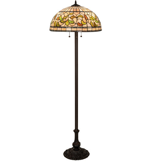 Meyda Tiffany 242797 Three Light Floor Lamp, Mahogany Bronze