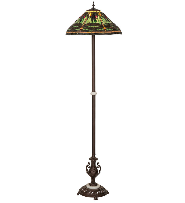 Meyda Tiffany 242832 One Light Floor Lamp, Mahogany Bronze