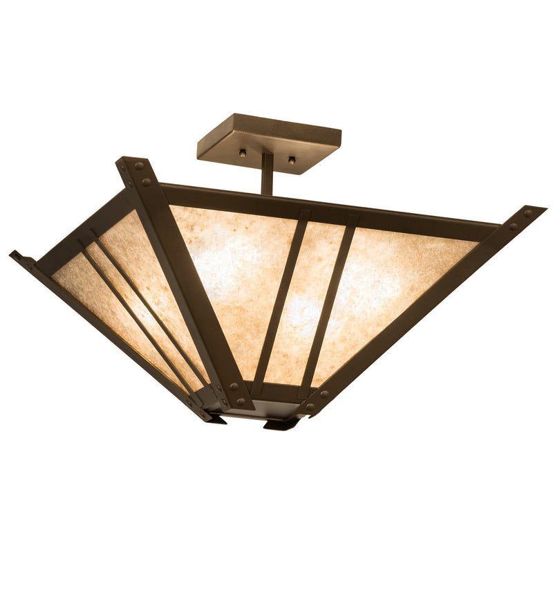 Meyda Tiffany 242901 Four Light Semi-Flushmount, Tyler Bronze