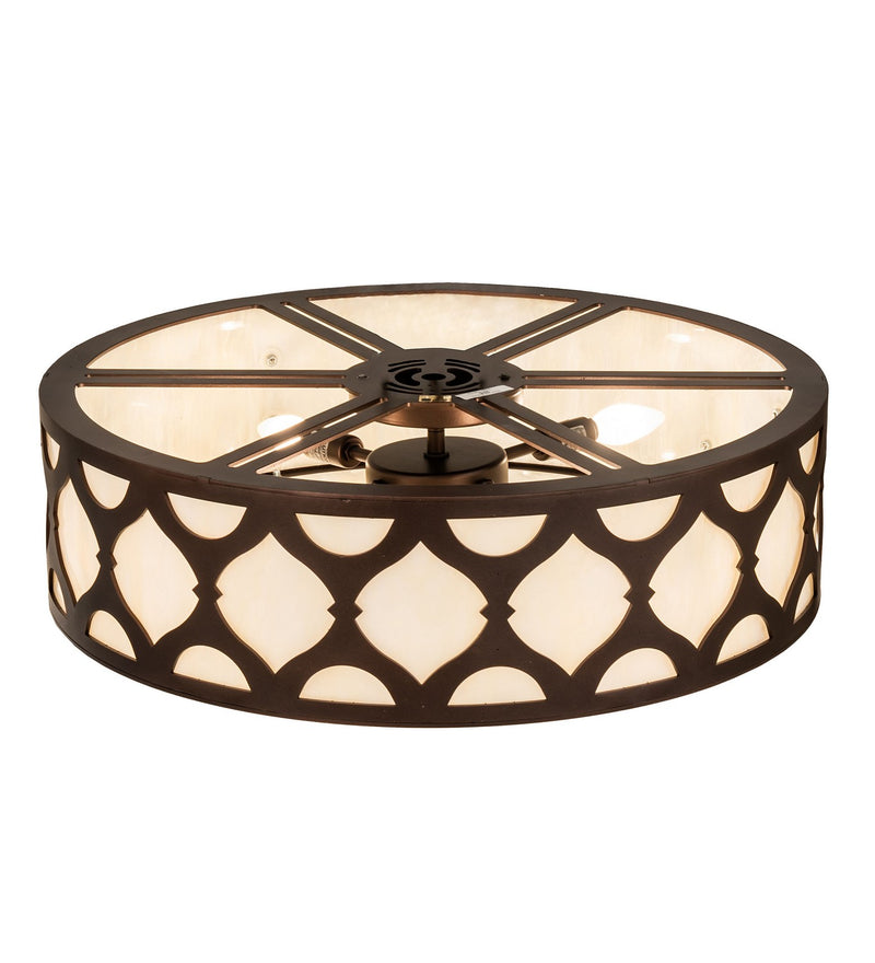 Meyda Tiffany 242960 LED Flushmount, Mahogany Bronze