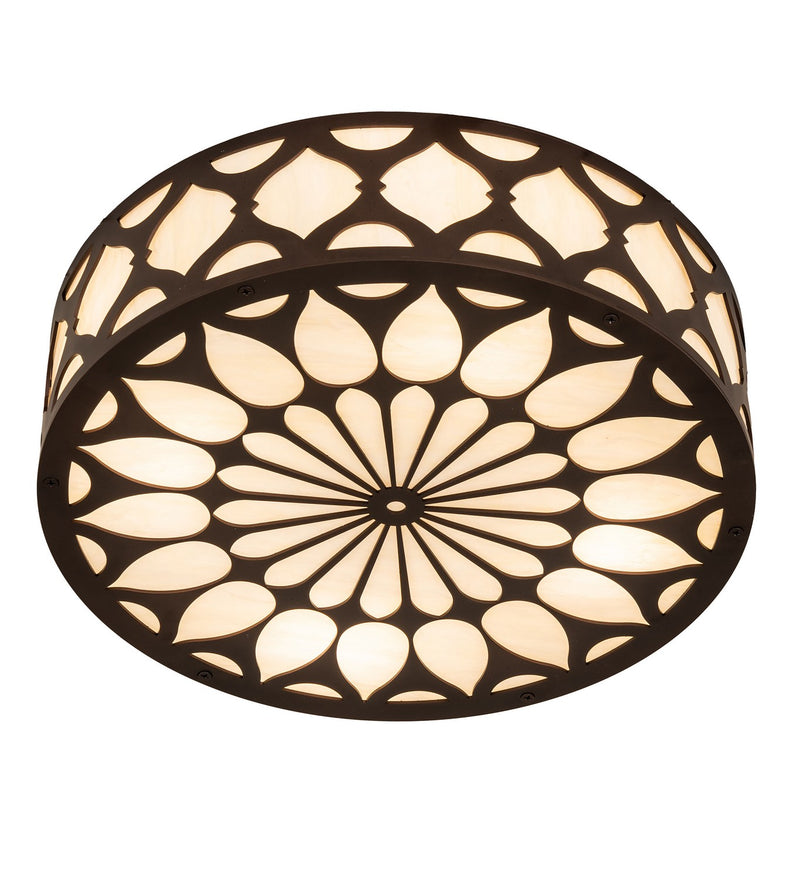 Meyda Tiffany 242960 LED Flushmount, Mahogany Bronze