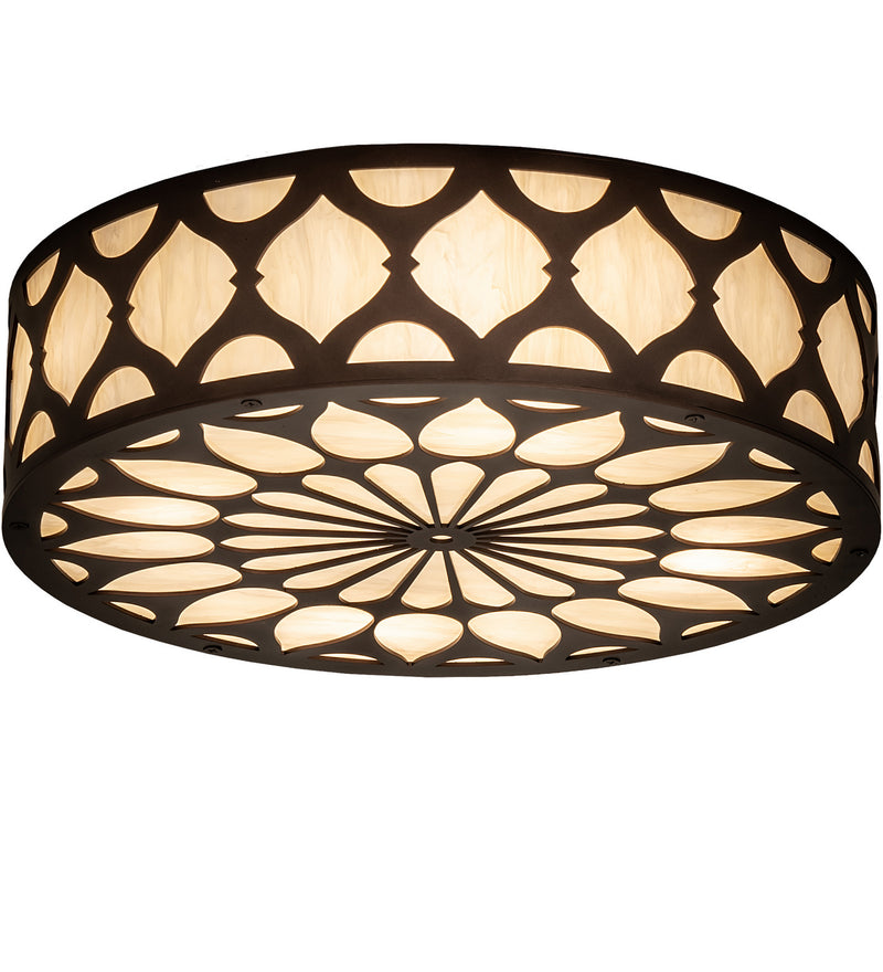 Meyda Tiffany 242960 LED Flushmount, Mahogany Bronze