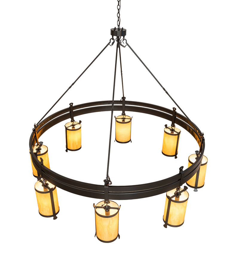 Meyda Tiffany 243019 Eight Light Chandelier, Timeless Bronze