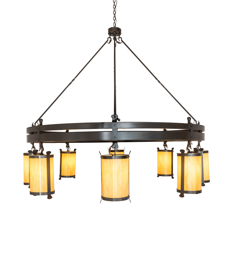Meyda Tiffany 243019 Eight Light Chandelier, Timeless Bronze