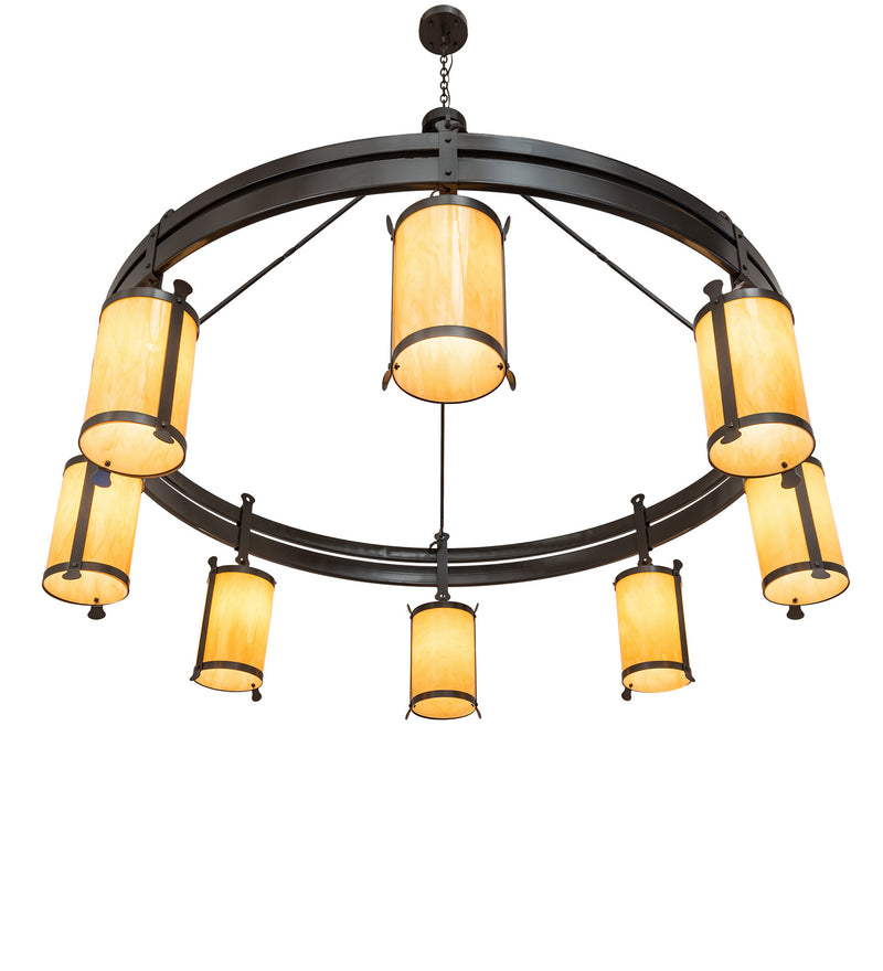 Meyda Tiffany 243019 Eight Light Chandelier, Timeless Bronze