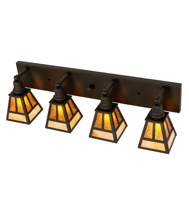 Meyda Tiffany 243049 Four Light Vanity, Oil Rubbed Bronze