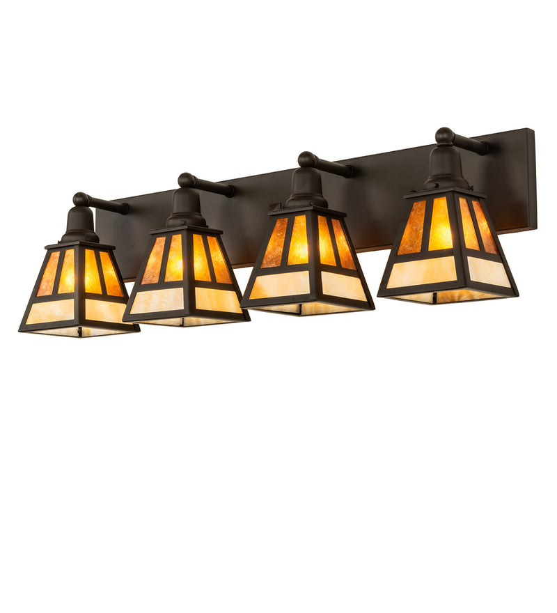 Meyda Tiffany 243049 Four Light Vanity, Oil Rubbed Bronze