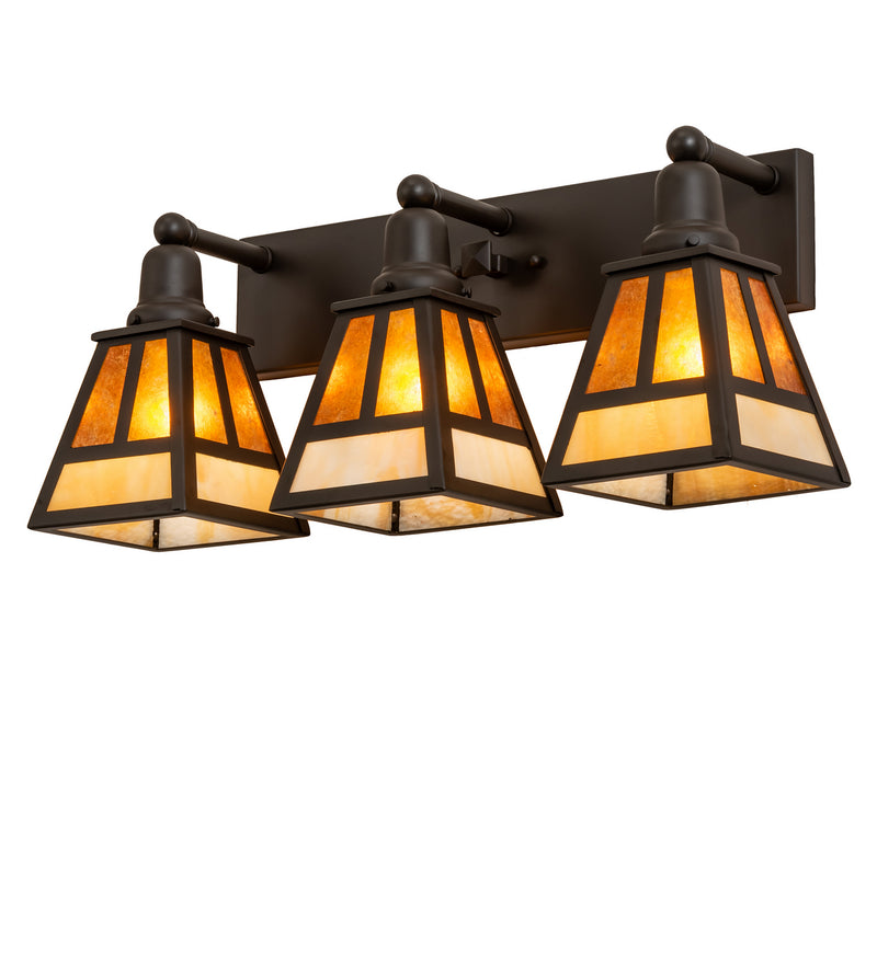 Meyda Tiffany 243051 Three Light Vanity, Oil Rubbed Bronze