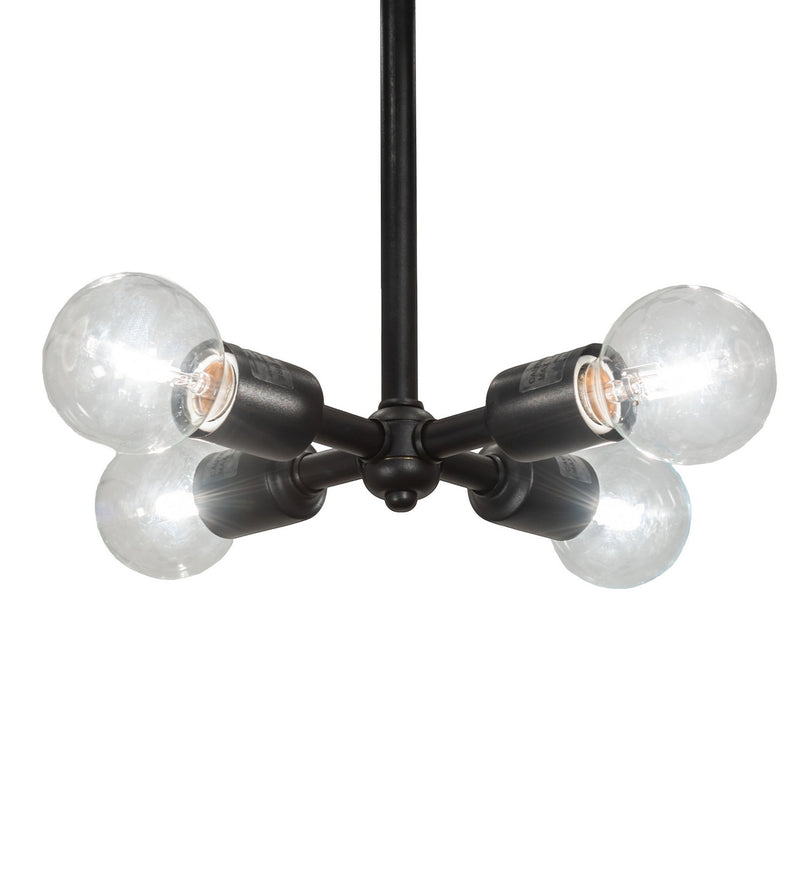 Meyda Tiffany 243083 LED Chandelier, Textured Black