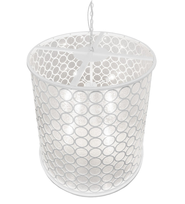 Meyda Tiffany 243255 Eight Light Pendant, Horizon White