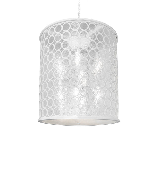 Meyda Tiffany 243255 Eight Light Pendant, Horizon White