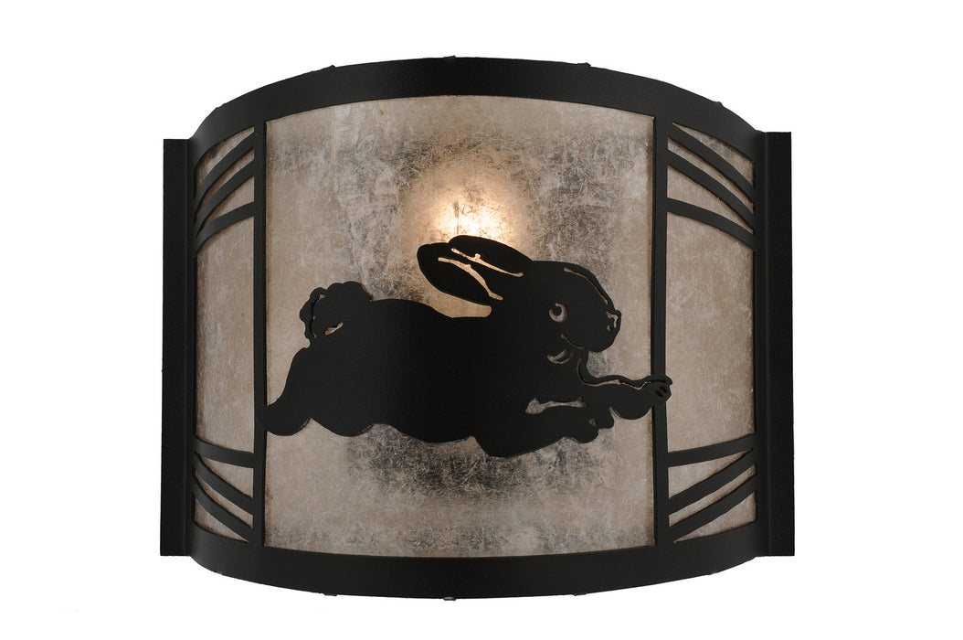 Meyda Tiffany 243260 One Light Wall Sconce, Textured Black