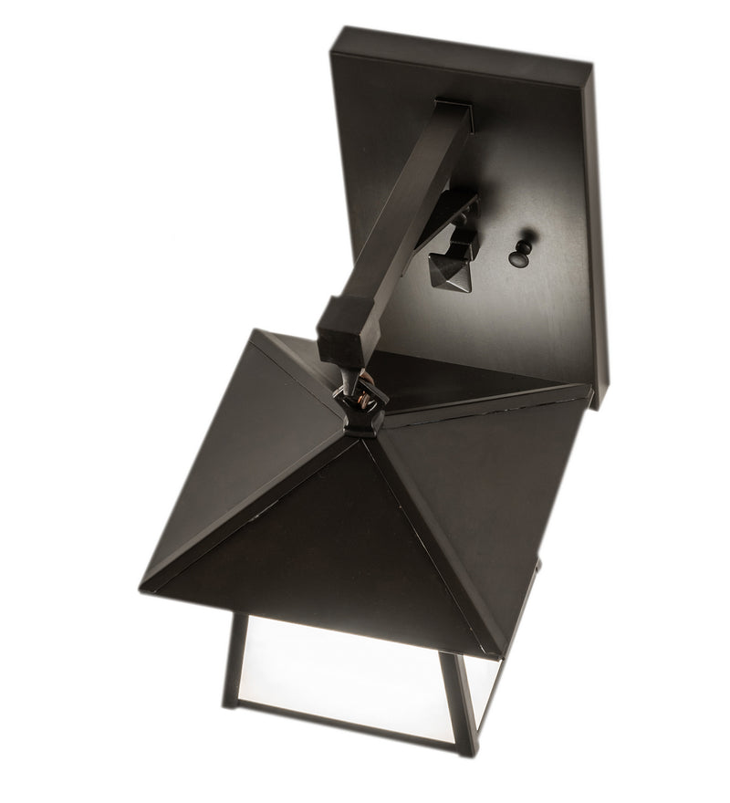 Meyda Tiffany 243285 One Light Wall Sconce, Craftsman Brown
