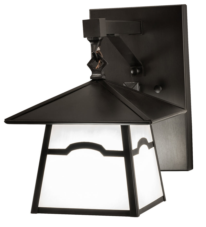 Meyda Tiffany 243285 One Light Wall Sconce, Craftsman Brown