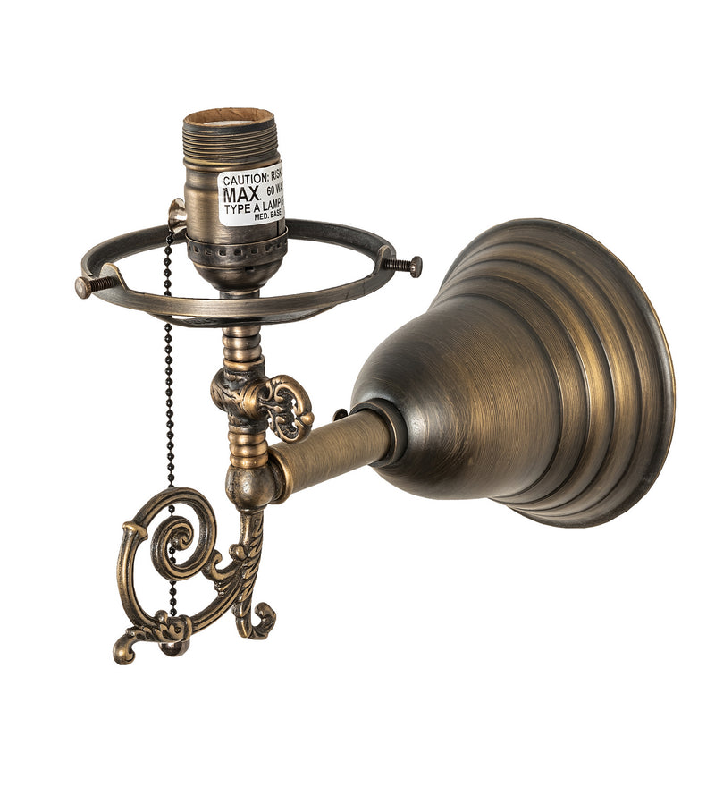 Meyda Tiffany 243368 One Light Wall Sconce Hardware, Antique Brass
