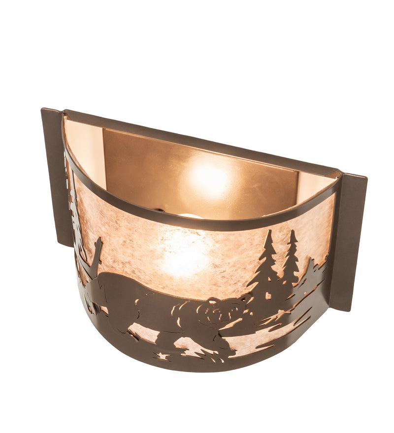 Meyda Tiffany 243423 One Light Wall Sconce, Brown Bronze