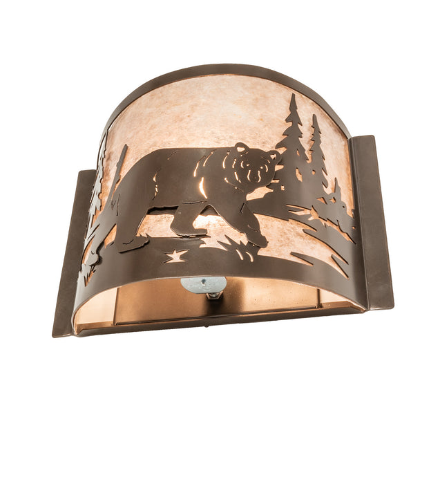 Meyda Tiffany 243423 One Light Wall Sconce, Brown Bronze