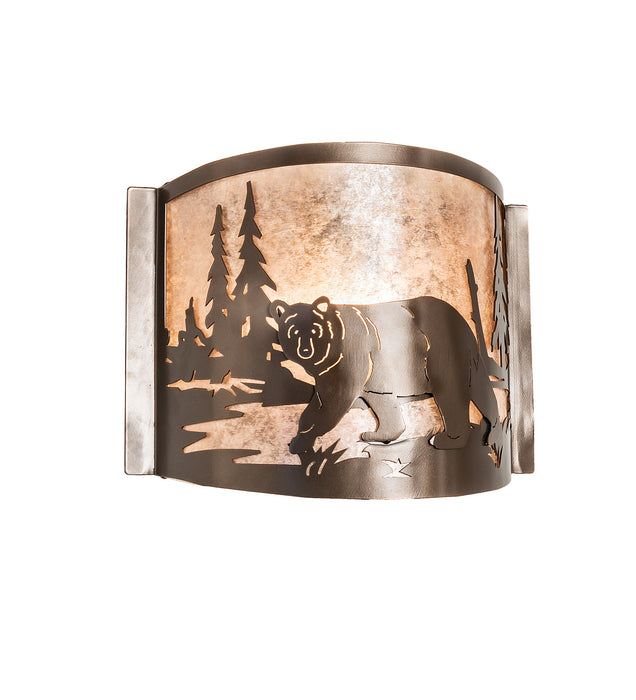 Meyda Tiffany 243424 One Light Wall Sconce, Brown Bronze