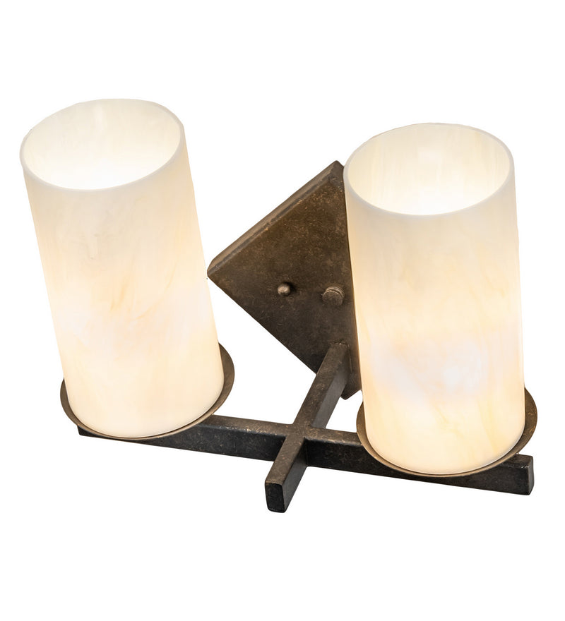 Meyda Tiffany 243450 Two Light Wall Sconce, Golden Bronze