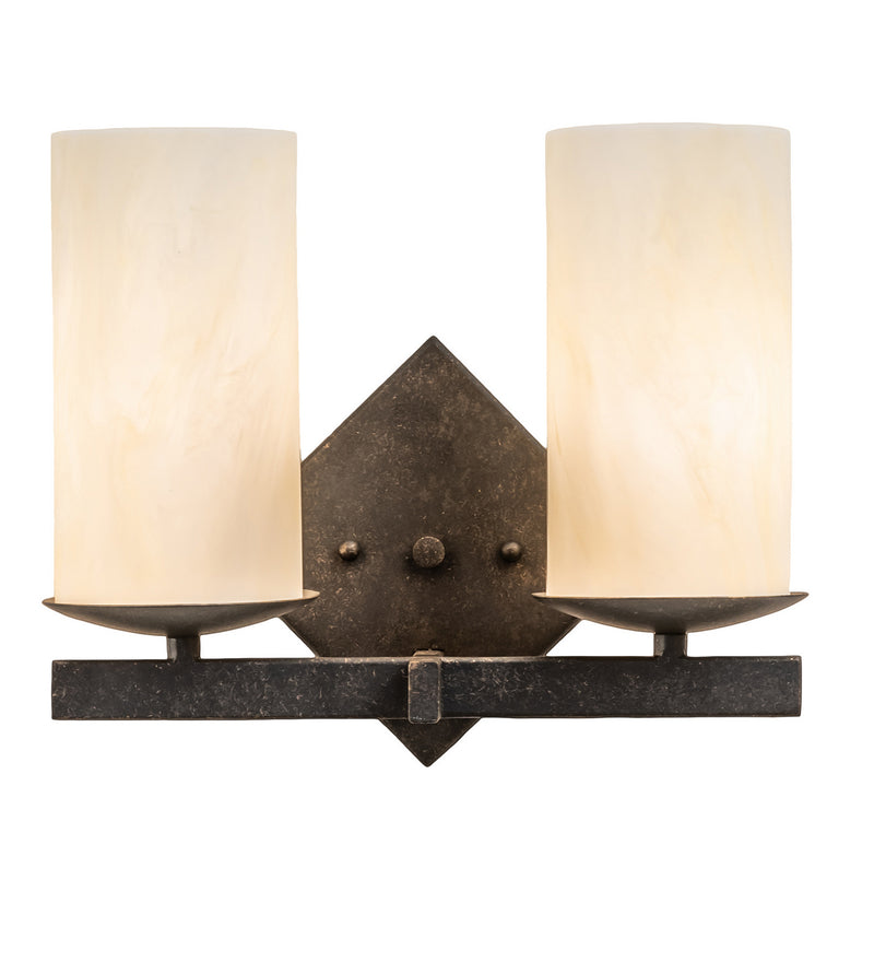 Meyda Tiffany 243450 Two Light Wall Sconce, Golden Bronze