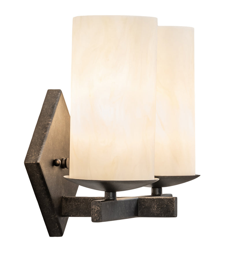 Meyda Tiffany 243450 Two Light Wall Sconce, Golden Bronze