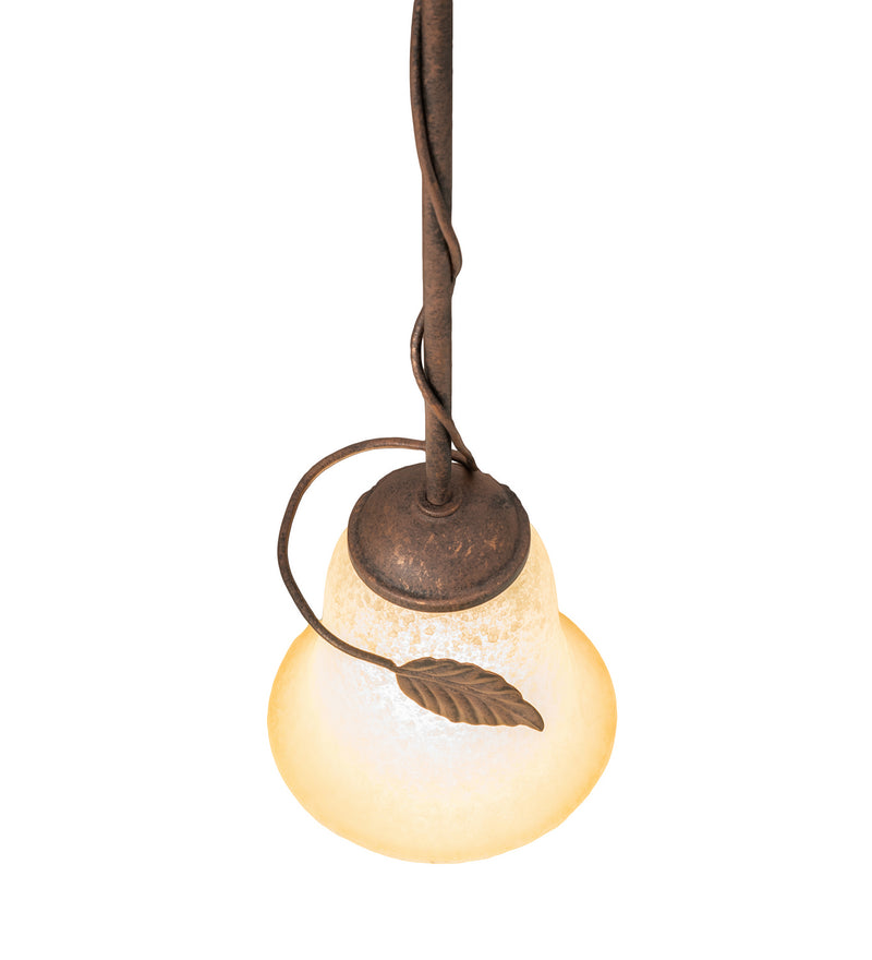 Meyda Tiffany 243590 One Light Pendant, Antique Rust