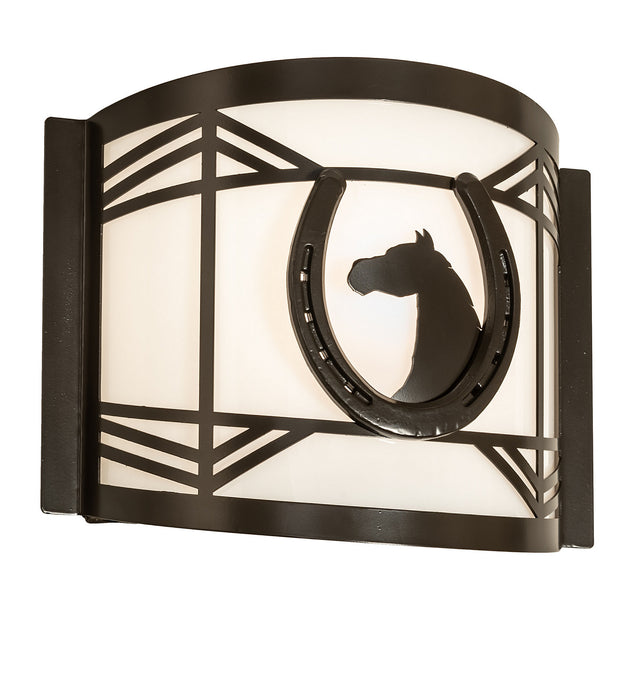 Meyda Tiffany 243614 One Light Wall Sconce, Timeless Bronze