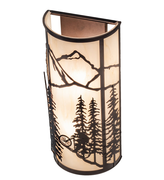 Meyda Tiffany 243640 Two Light Wall Sconce, Mahogany Bronze