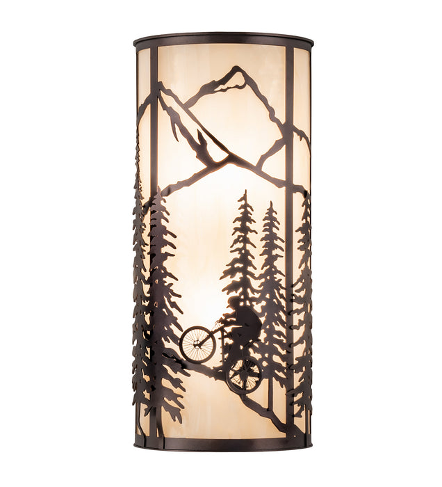Meyda Tiffany 243640 Two Light Wall Sconce, Mahogany Bronze