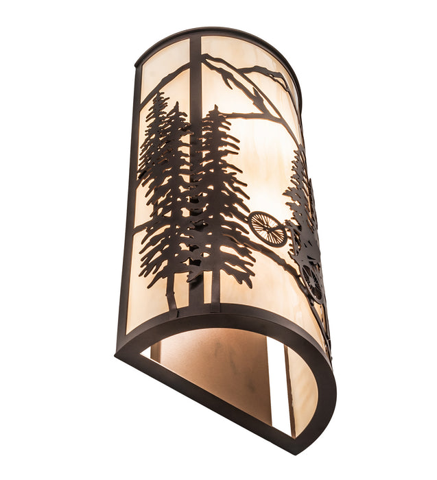 Meyda Tiffany 243640 Two Light Wall Sconce, Mahogany Bronze